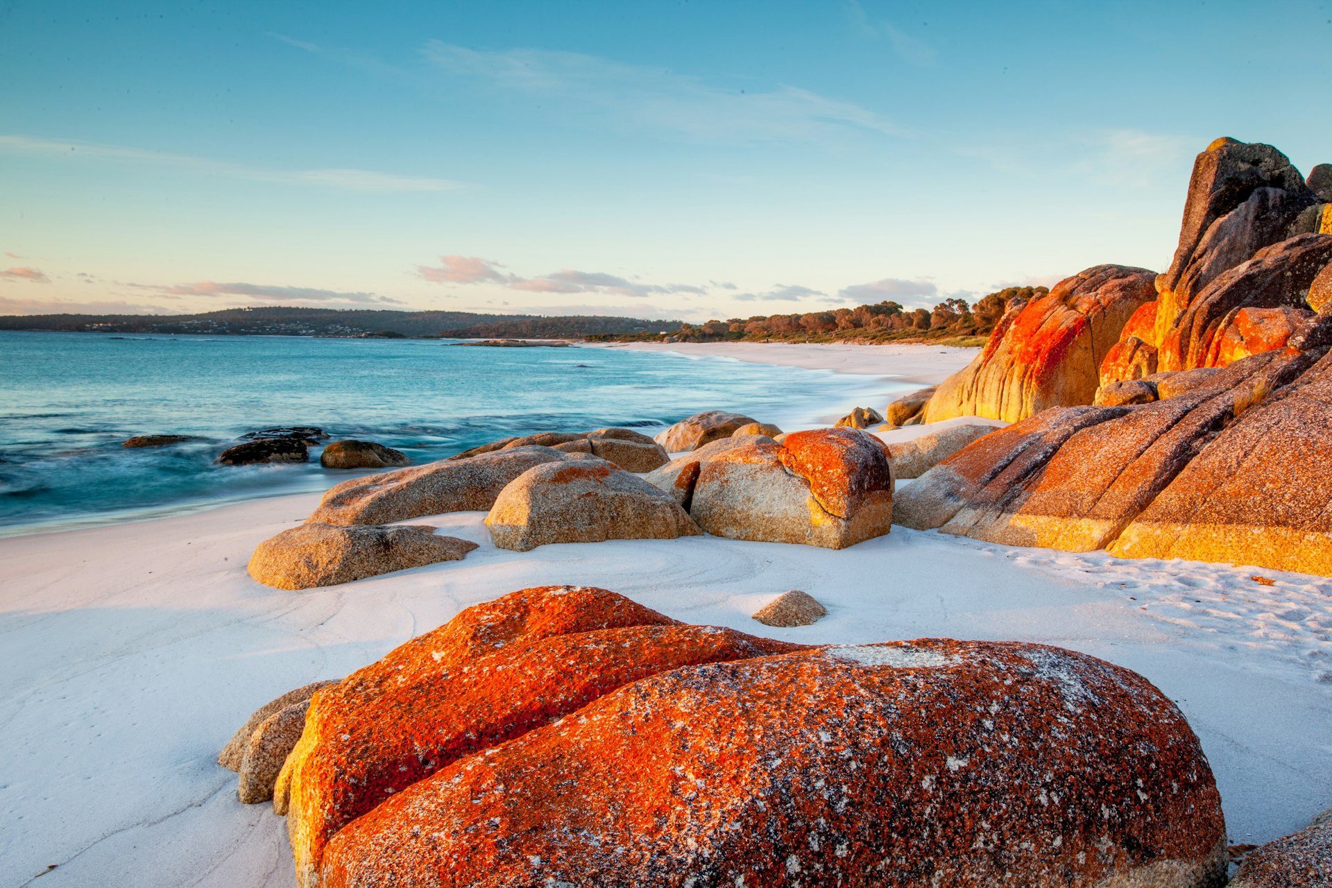 The Bay of Fires in Tasmania. Australia.