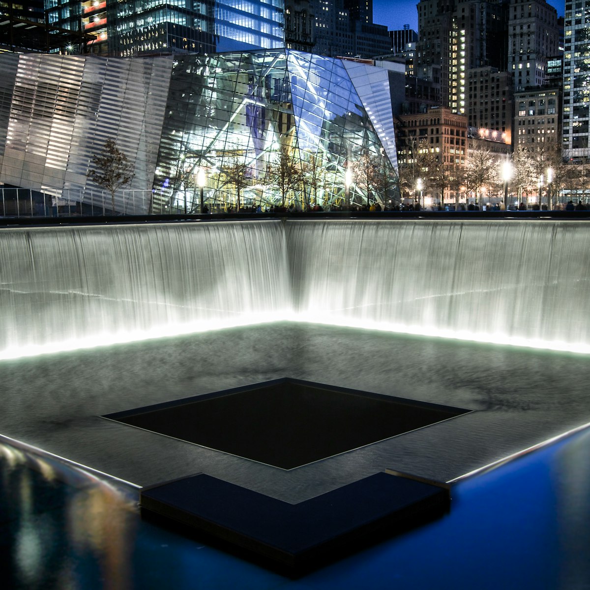 The National September 11 Memorial at Night
