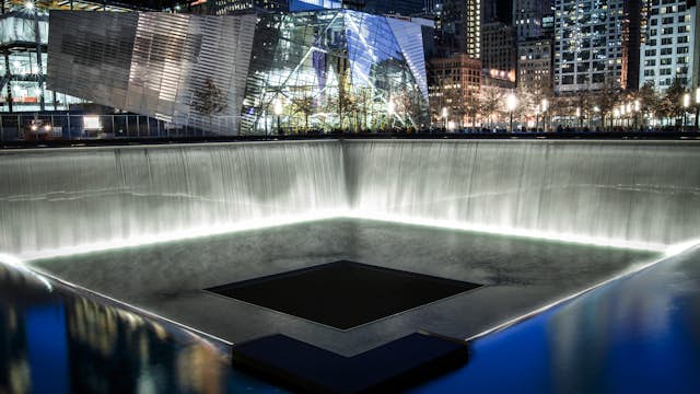 The National September 11 Memorial at Night