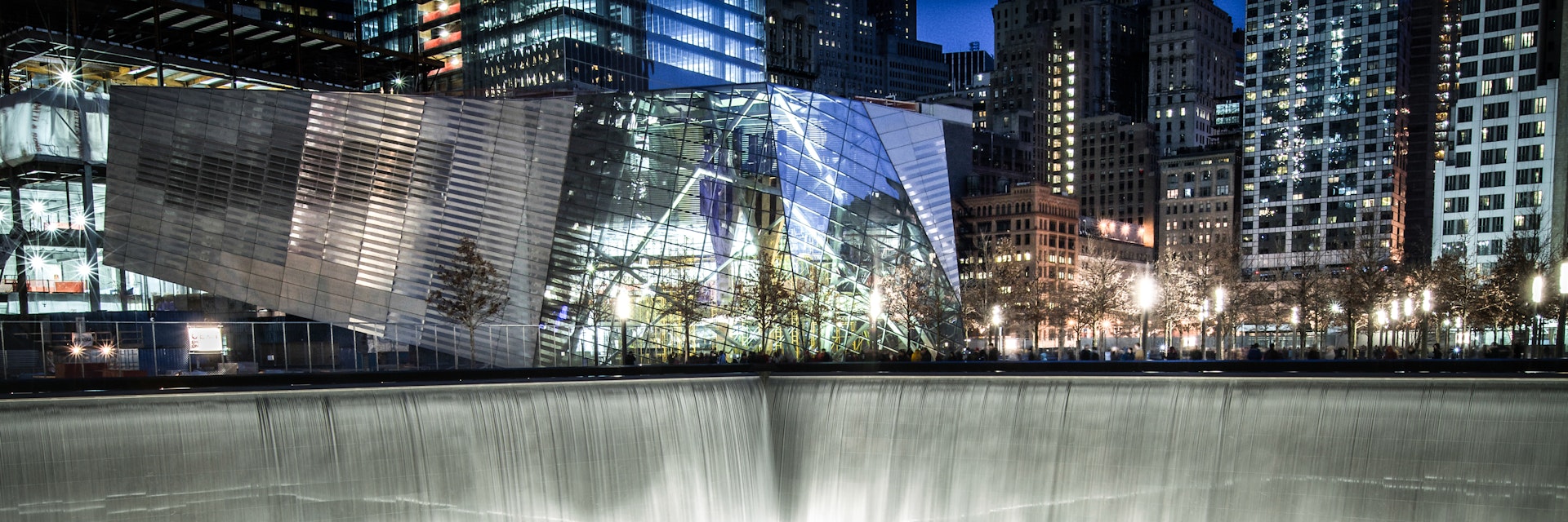 The National September 11 Memorial at Night