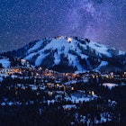 Park City illuminated at night.