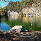 Meads Quarry Lake is backed by the cliffs that originally gave Knoxville its nickname, Marble City