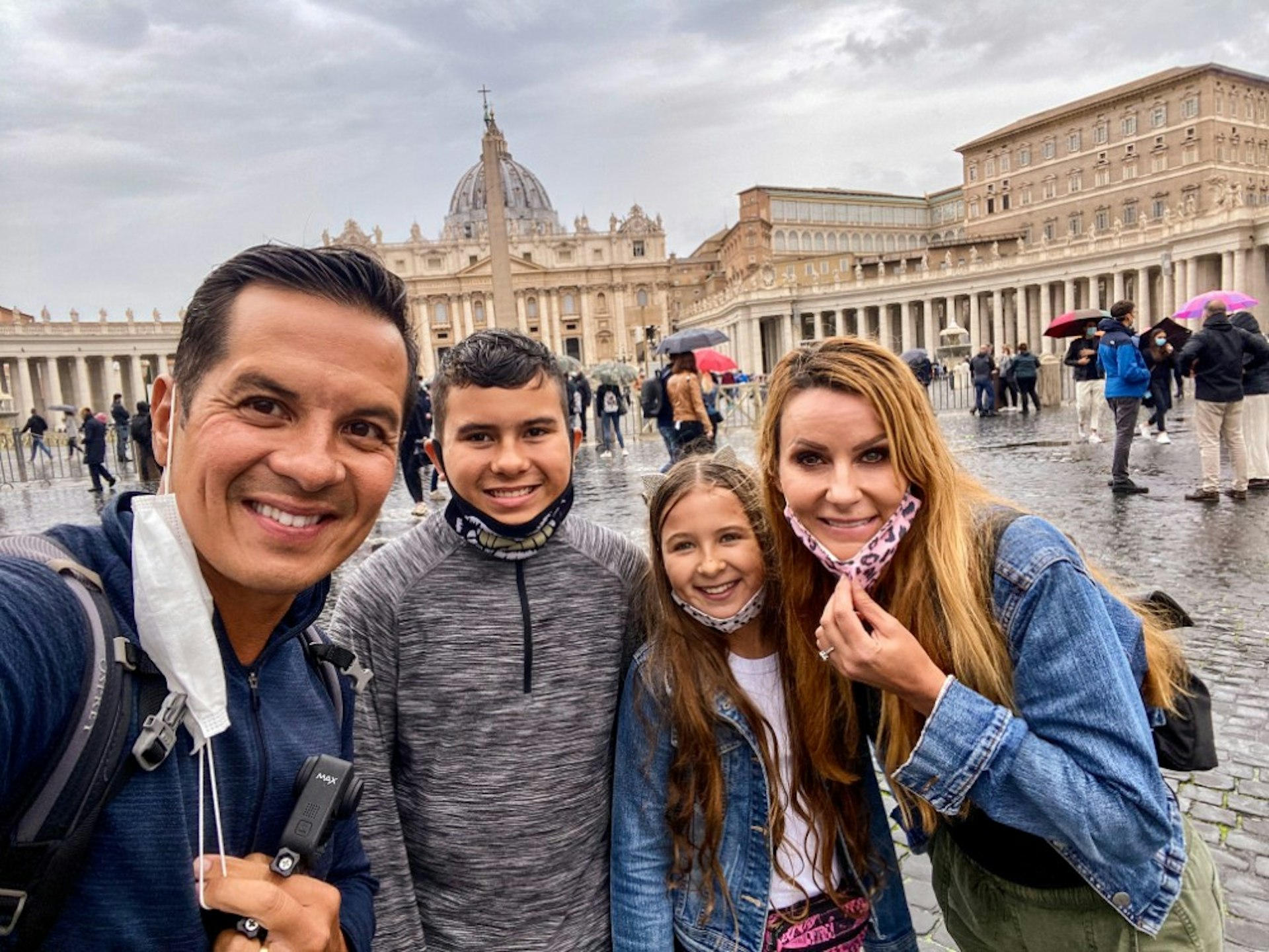 The Morrison family at Vatican City