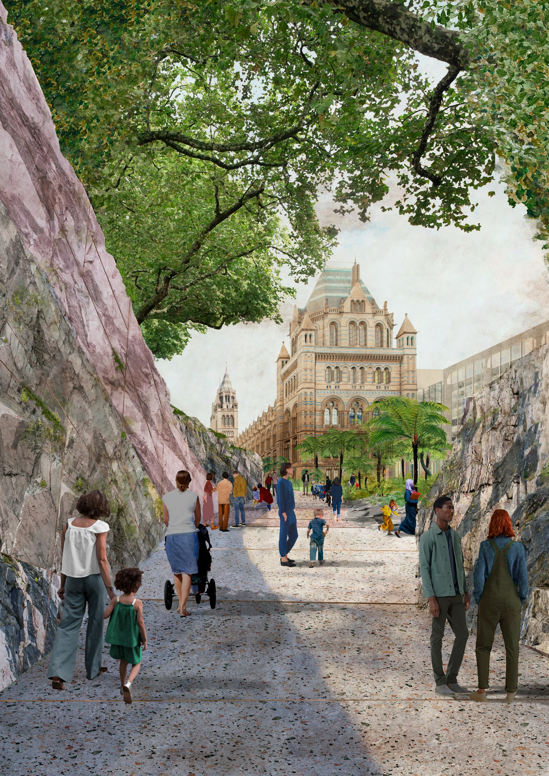 Illustration of Royal Academy Garden at Natural History Museum