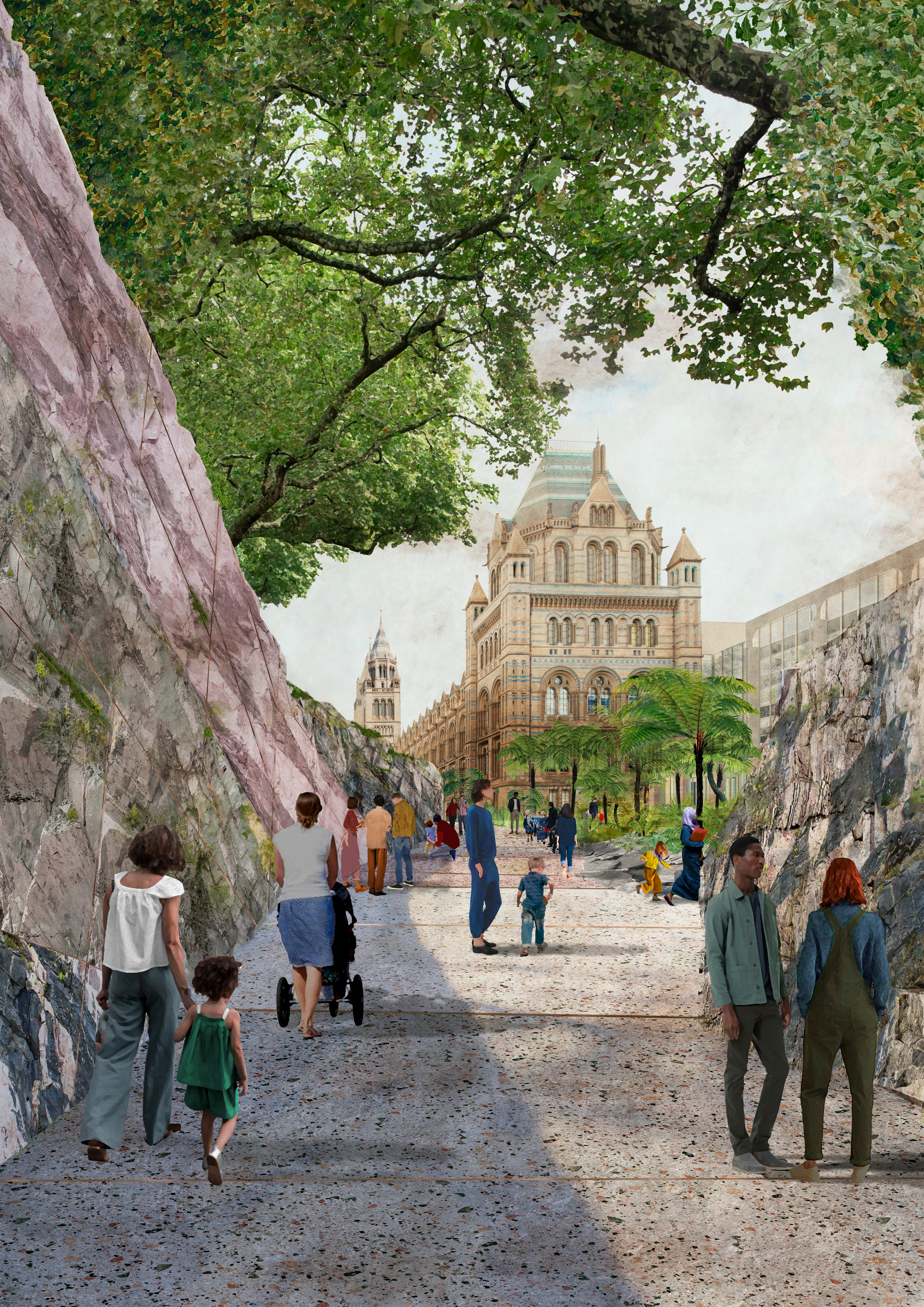 Illustration of Royal Academy Garden at Natural History Museum