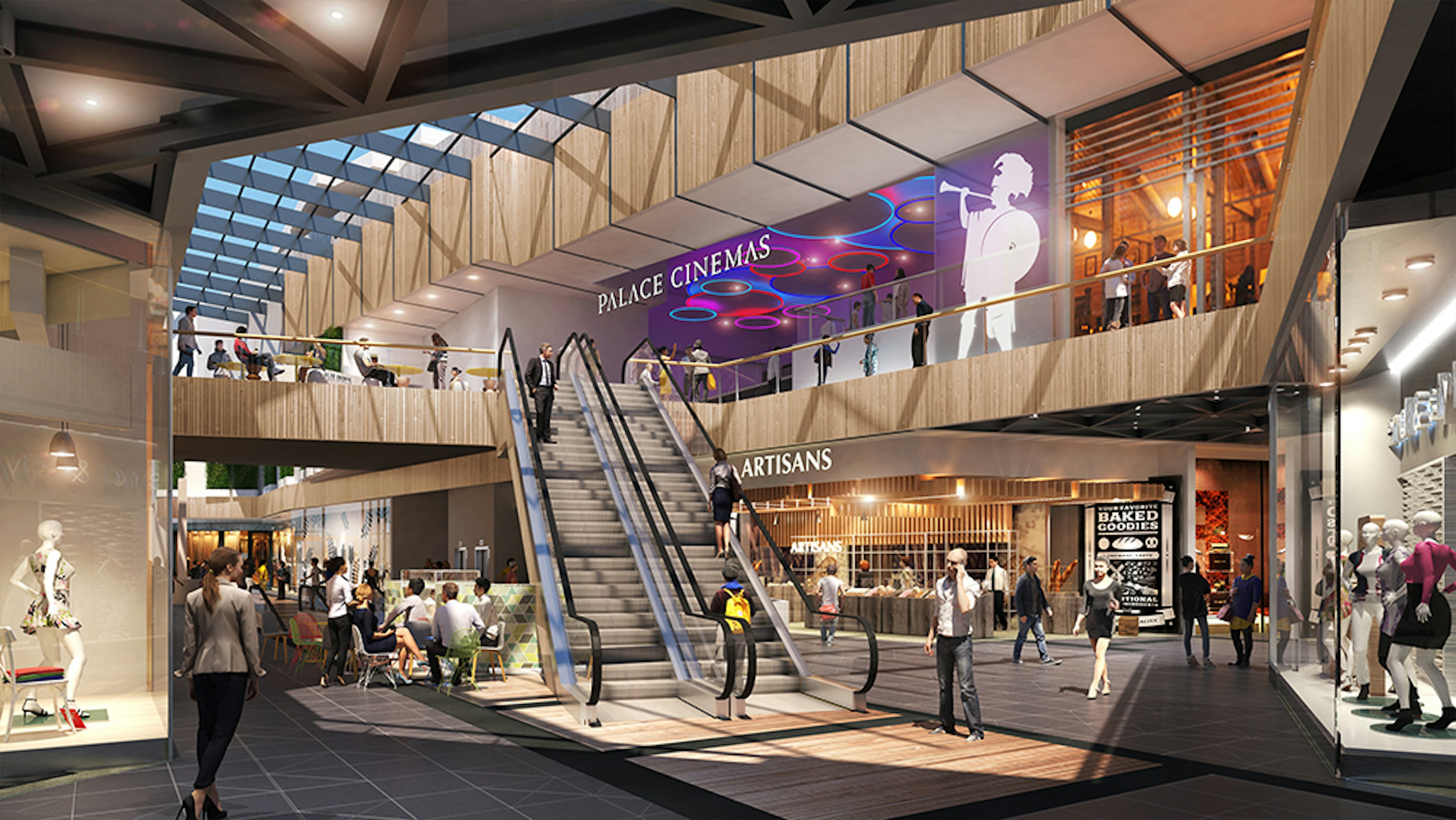 A render of the interior of Pentridge Cinema in Melbourne