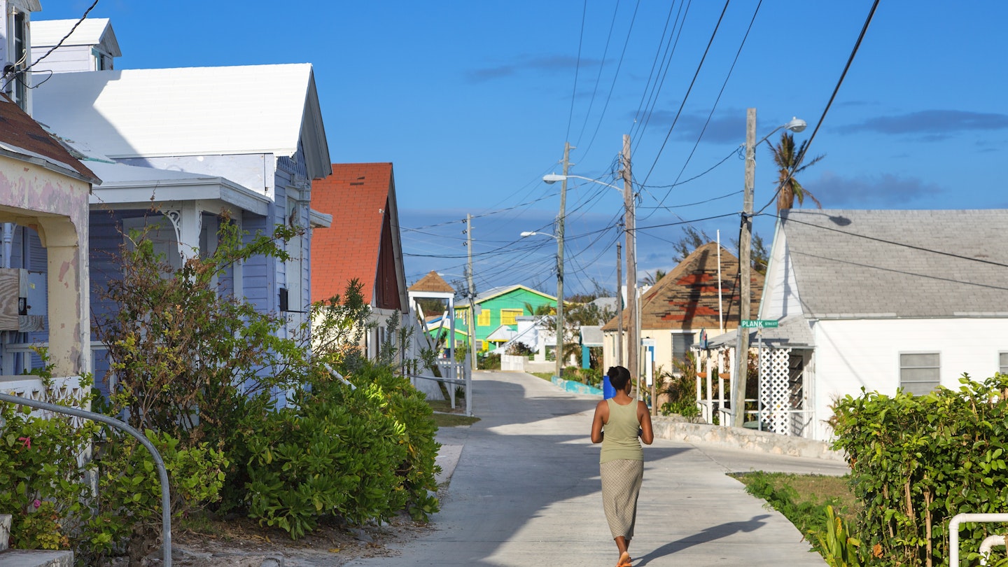 Bahamas, Eleuthera Island, Current Village - stock photo
