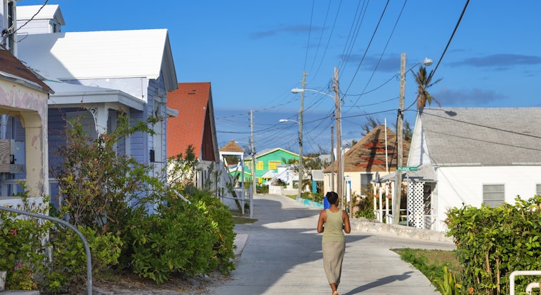 Bahamas, Eleuthera Island, Current Village - stock photo
