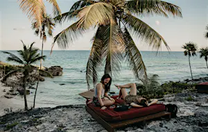 While travel has come to a halt in many regions, Tulum remains popular with digital nomads Ā© Getty Images/Westend61