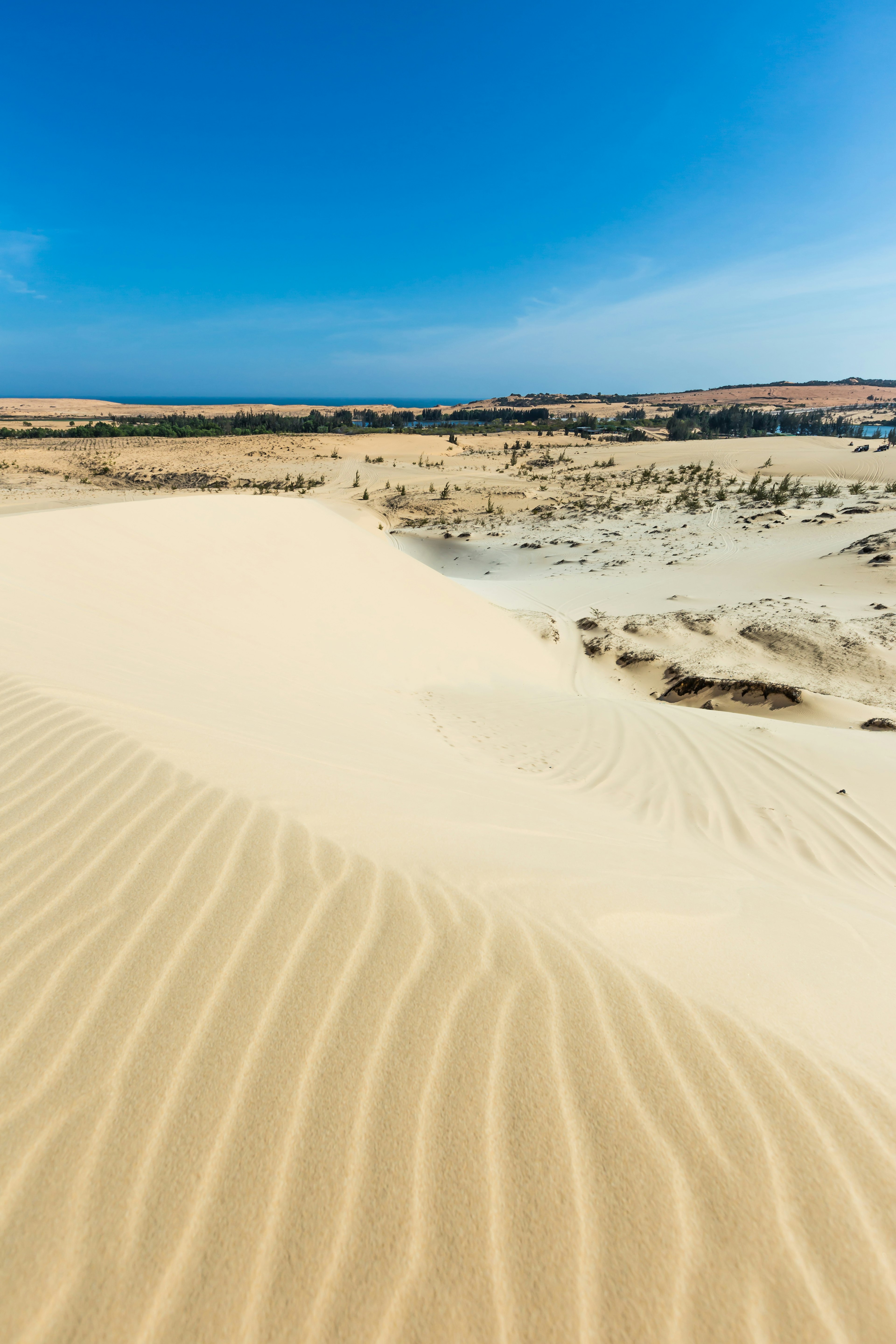 White sand dune in Mui Ne, Vietnam