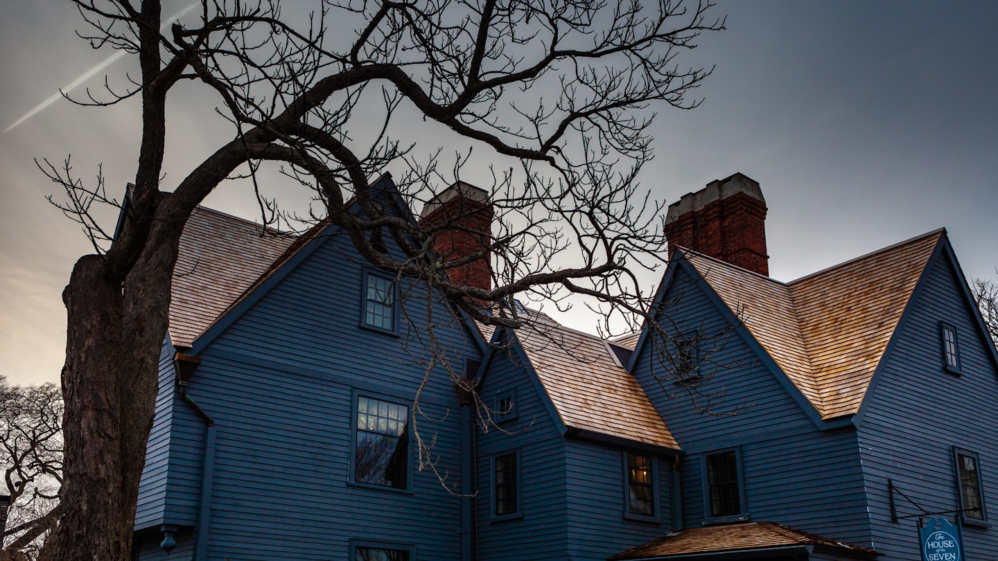 March 3, 2019: Exterior of the House of the Seven Gables museum in Salem.