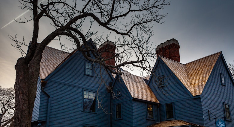 March 3, 2019: Exterior of the House of the Seven Gables museum in Salem.