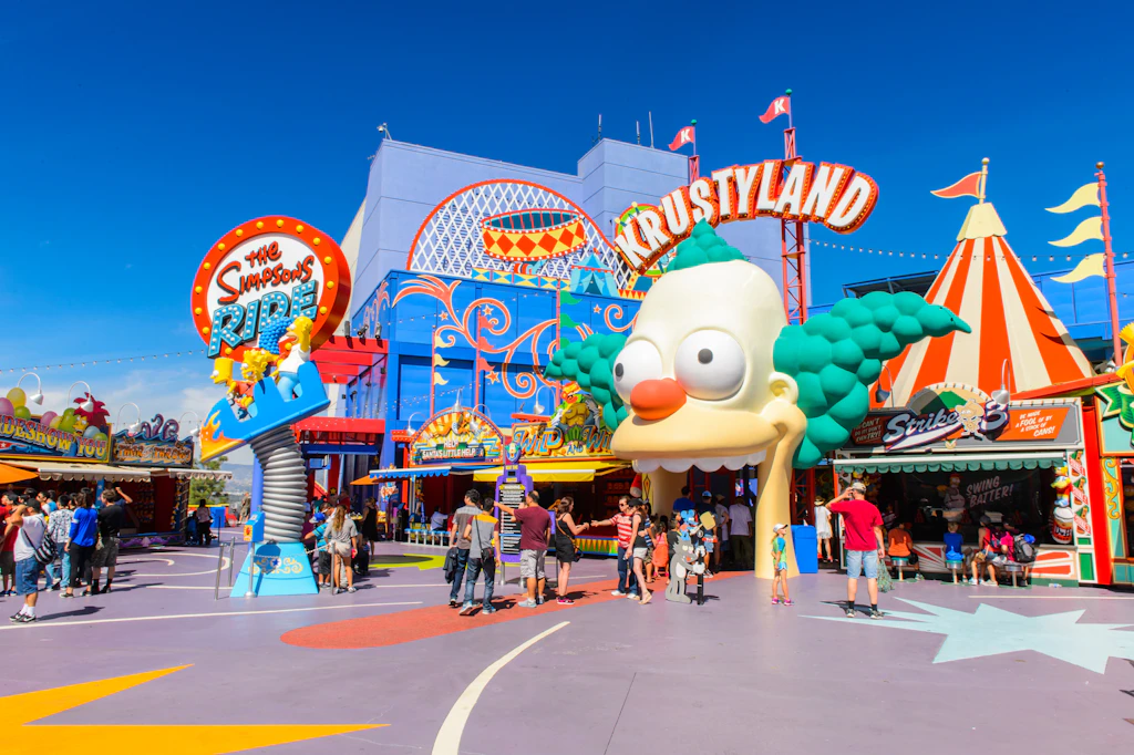 The entrance to The Simpsons Ride at Universal Studios Hollywood