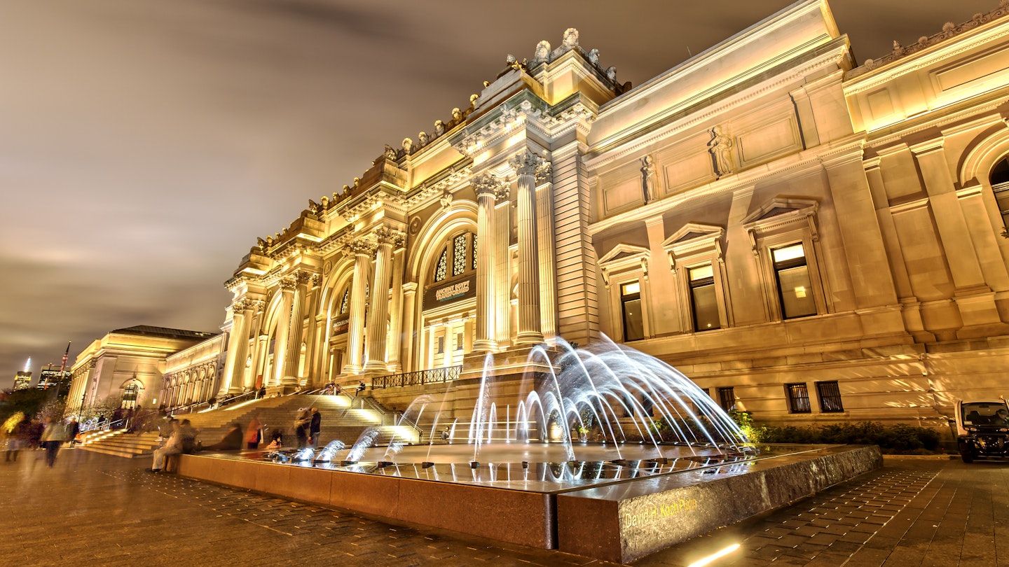 The Metropolitan Museum of Art in New York at Night