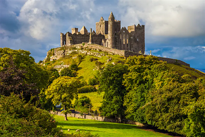 Rock of Cashel on a sunny day.