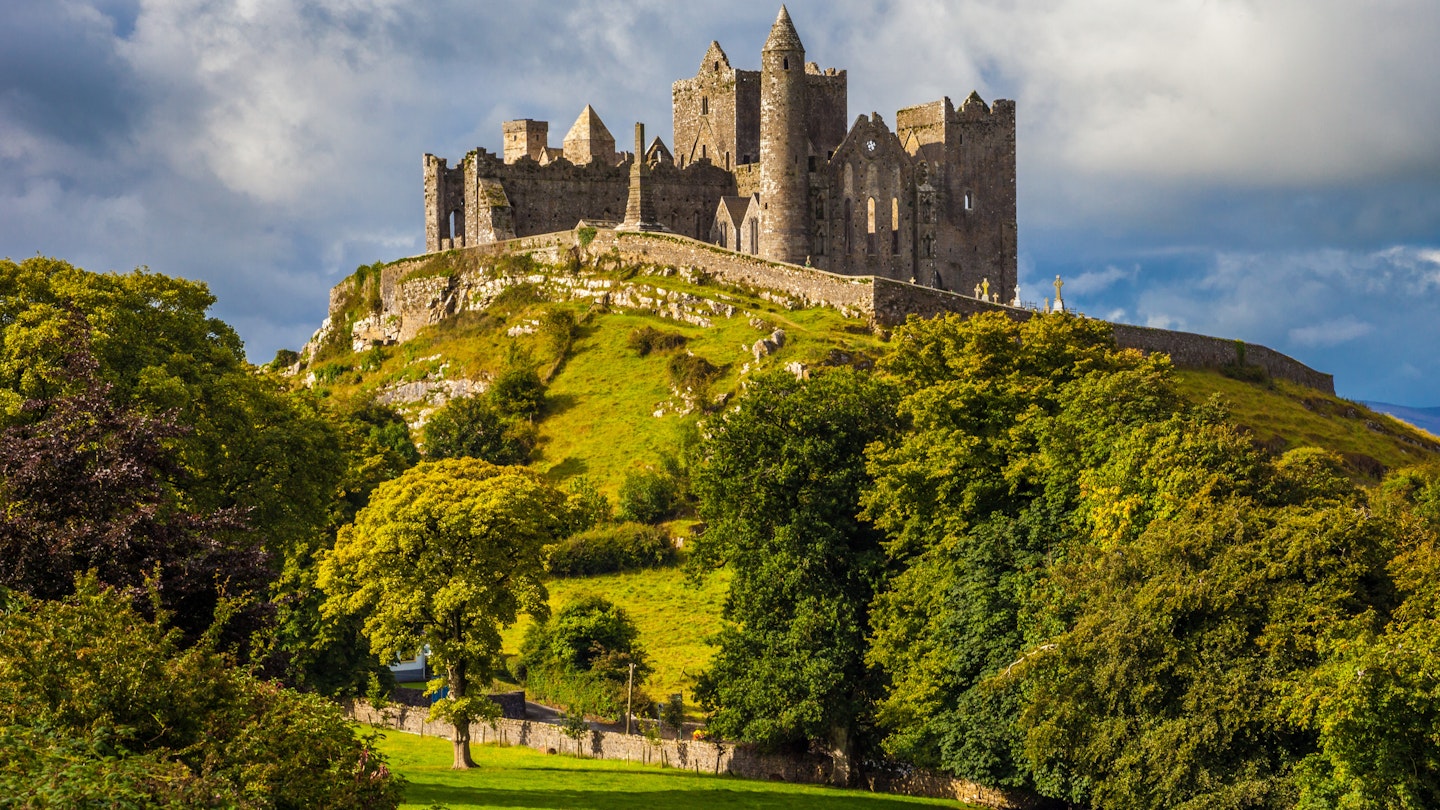 Rock of Cashel on a sunny day.