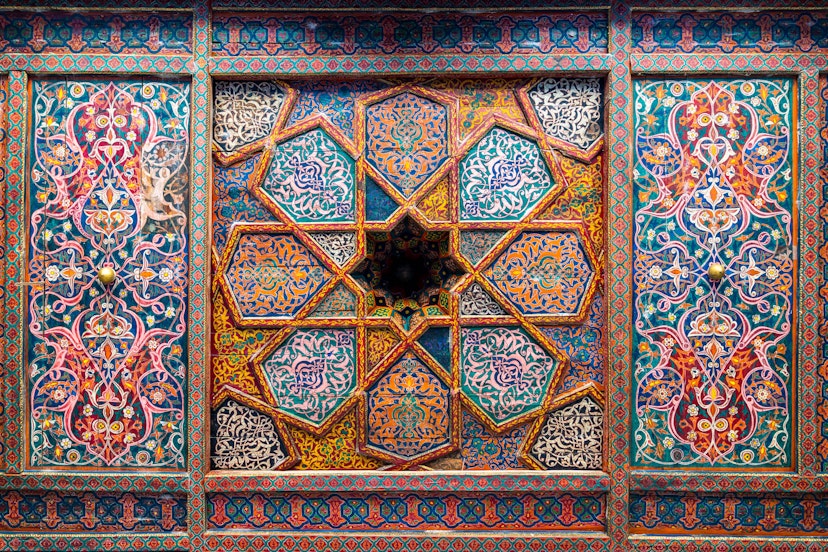 1. Ceiling details at the Tash Hauli  Palace, Khiva.jpg