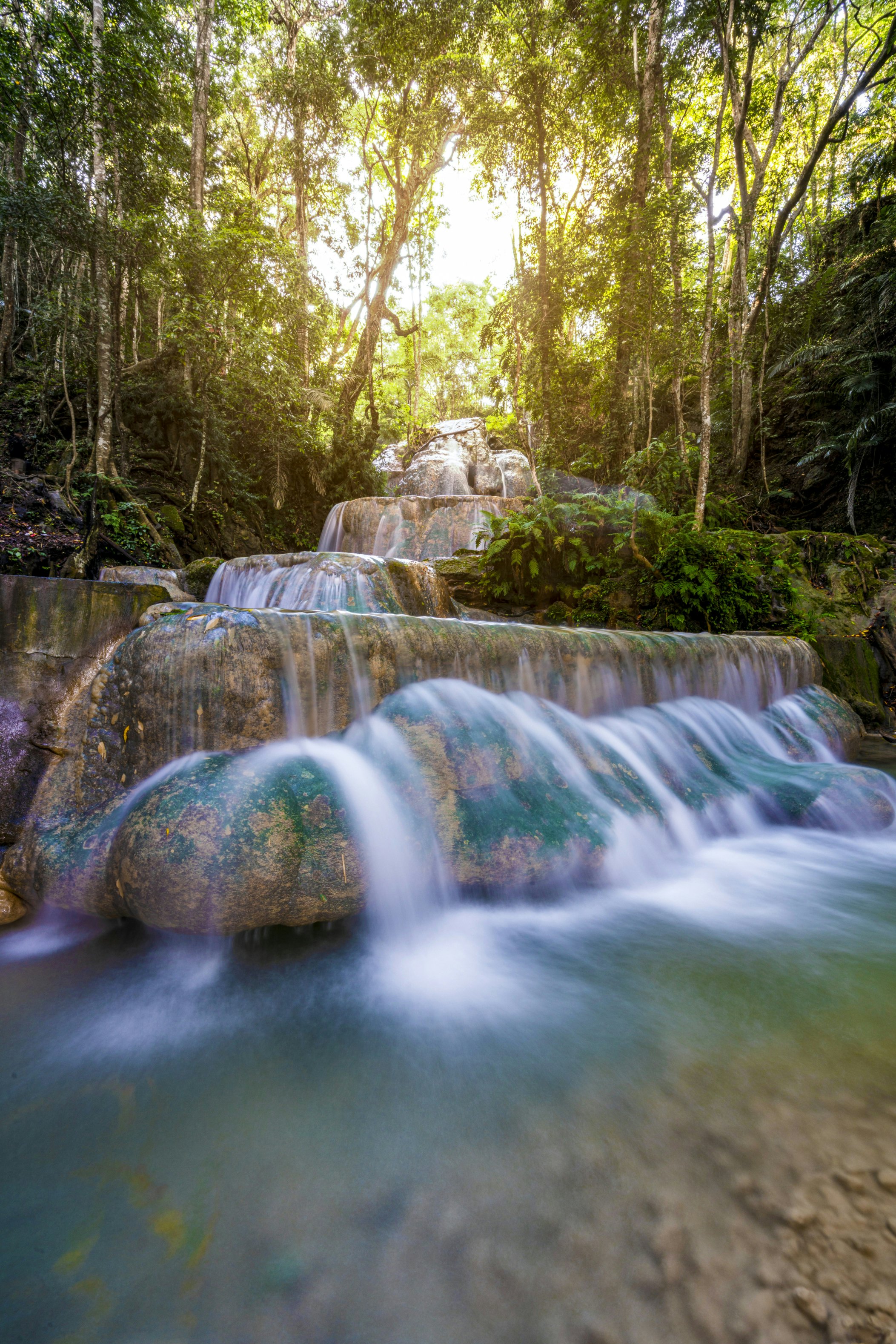 Oehala Waterfall located in Soe, one of district in East Nusa Tenggara. It can be reach around 3 hours from kupang by driving. The waterfall has many steps.