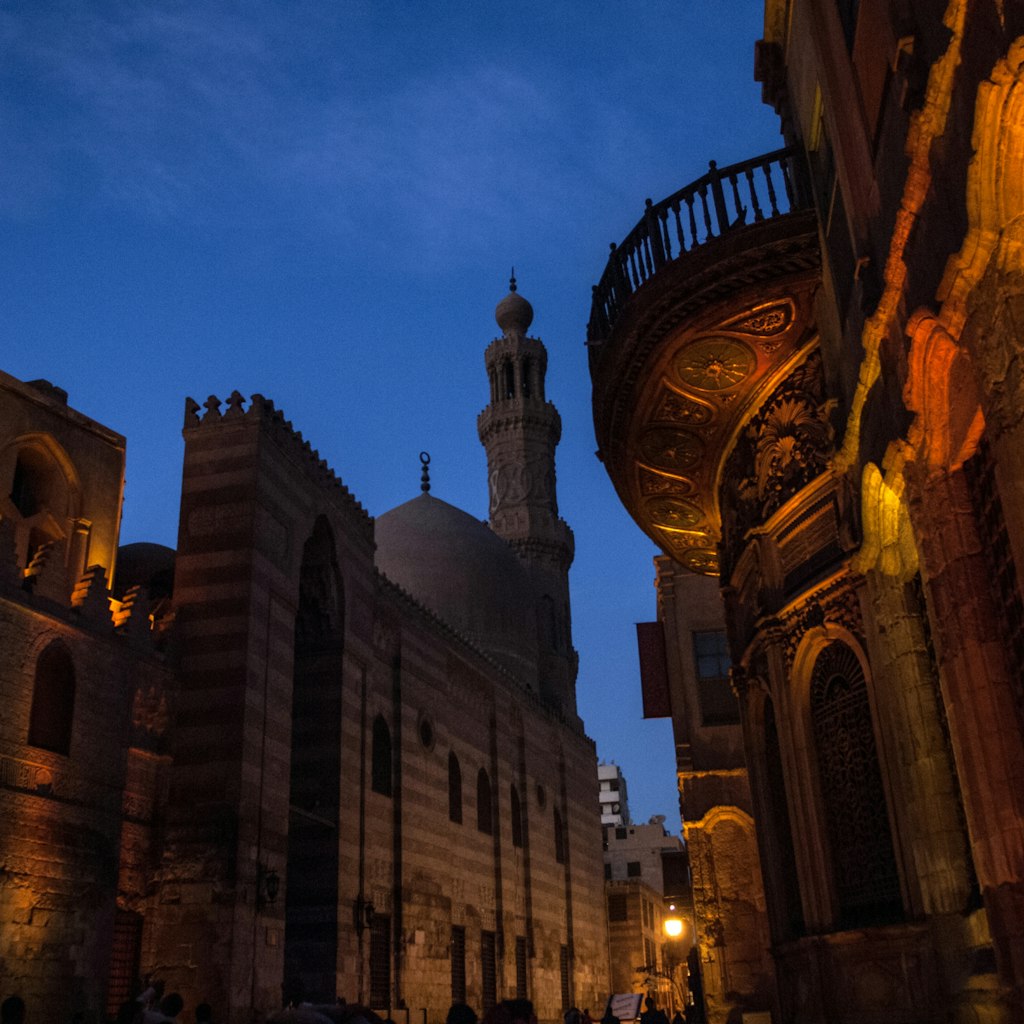 CAIRO, EGYPT, CAIRO, EGYPT - 2009/12/18: Sharia al-Muizz li-Din Illah seen in Islamic Cairo, Egypt is one of the oldest streets in Cairo, approximately one kilometer long. A United Nations study found it to have the greatest concentration of medieval architectural treasures in the Islamic world..The city of Cairo is the capital of Egypt, it is located in northern part of the country, it has a population 9.7 million in 2018. (Photo by John Wreford/SOPA Images/LightRocket via Getty Images)