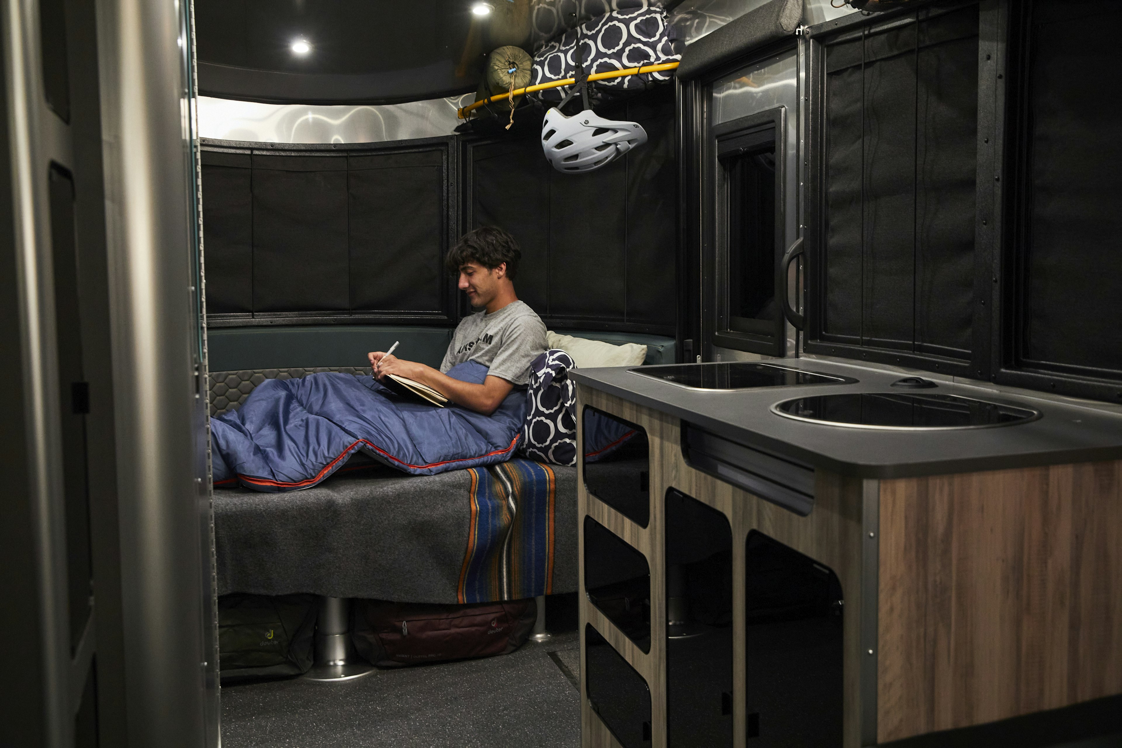 Airstream cabin sleeping