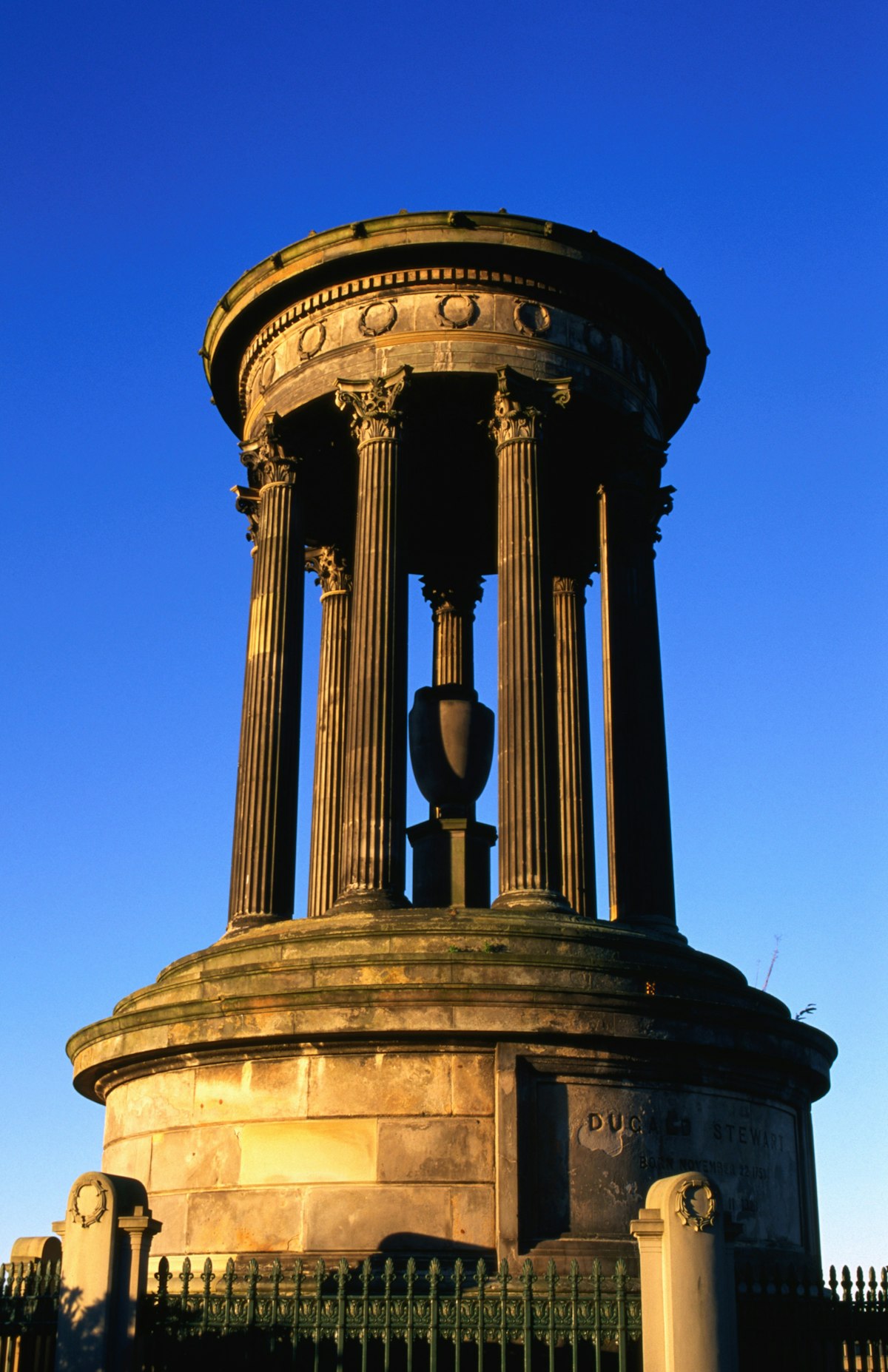 Monument to Dugald Stewart on Calton Hill.
