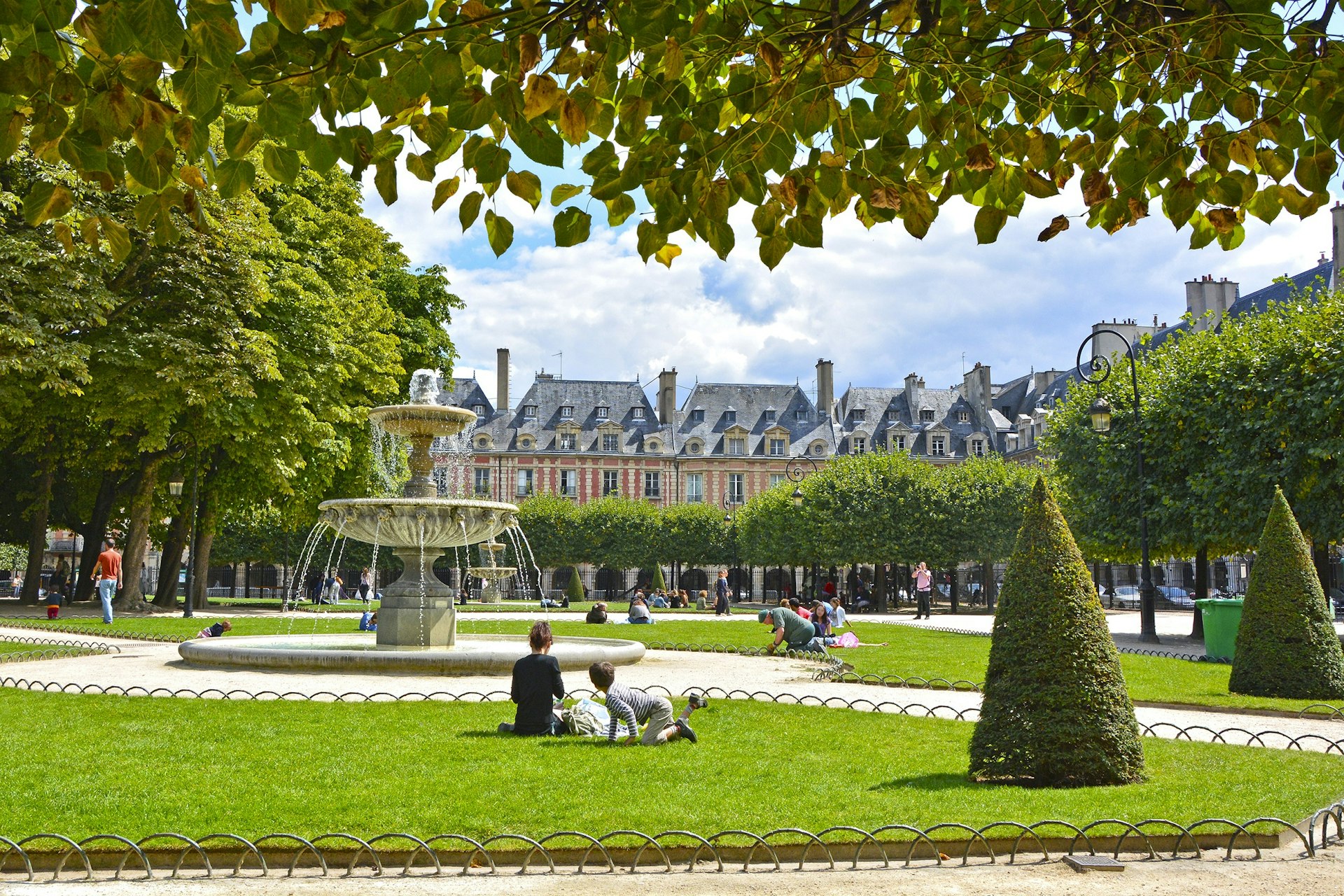 Place des Vosges - the old square in Paris, France.jpg