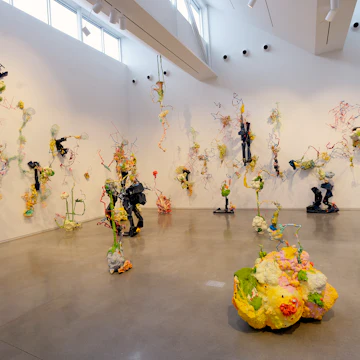 ROCKLAND, ME - DECEMBER 5: Mutated Growth by Jackie Brown of Bath at the Materiality exhibition at CMCA in Rockland Tuesday, December 5, 2017. (Staff photo by Shawn Patrick Ouellette/Portland Press Herald via Getty Images)