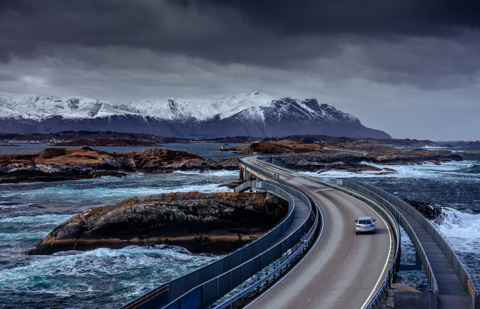 Winding road in Norway