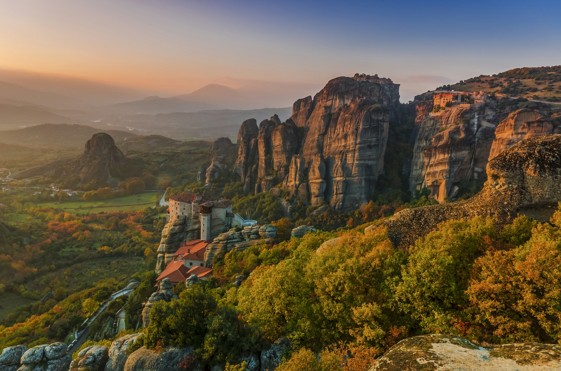 500px Photo ID: 57499892 - Twilight in Meteora Thessaly Greece