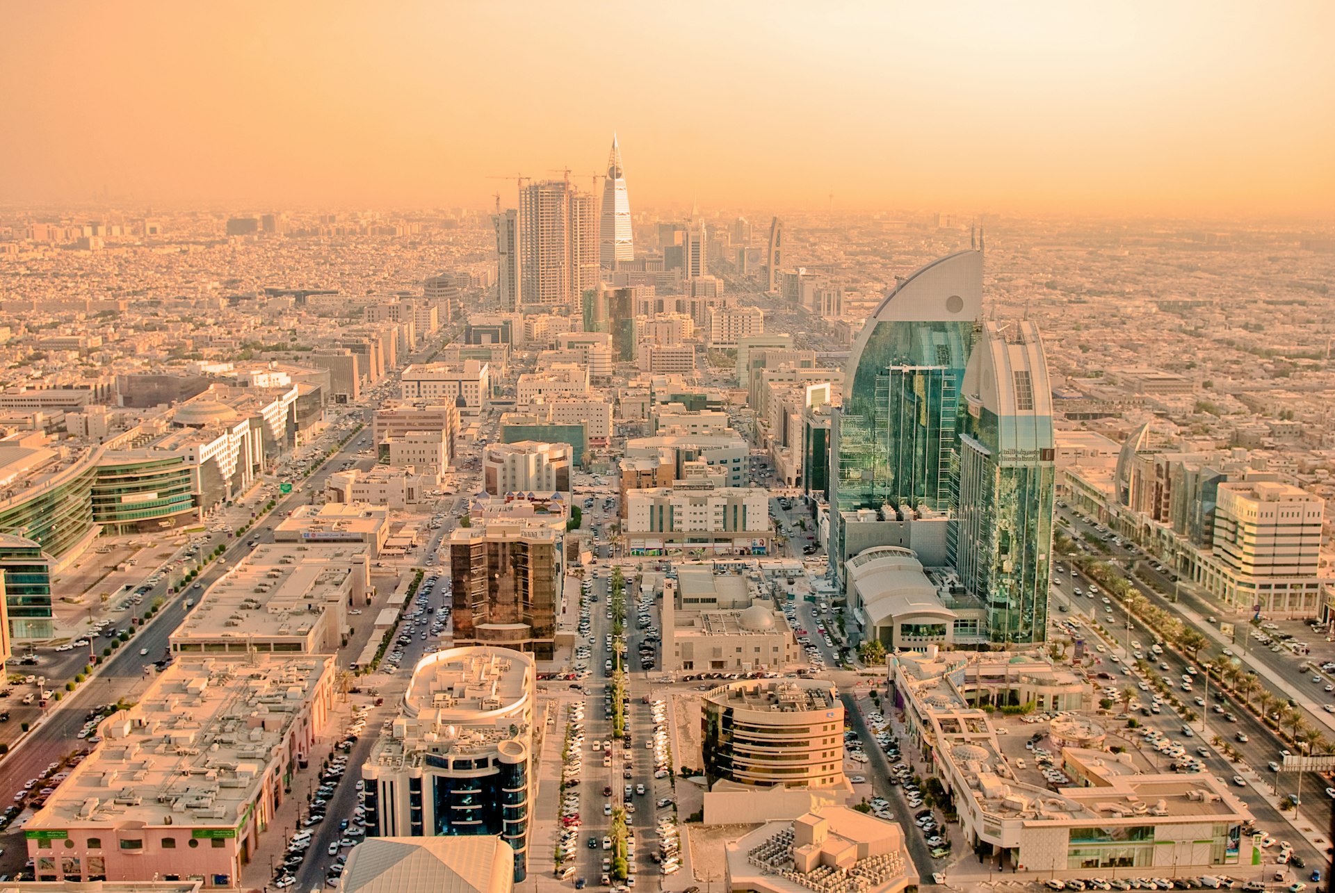 A picture of the Riyadh skyline