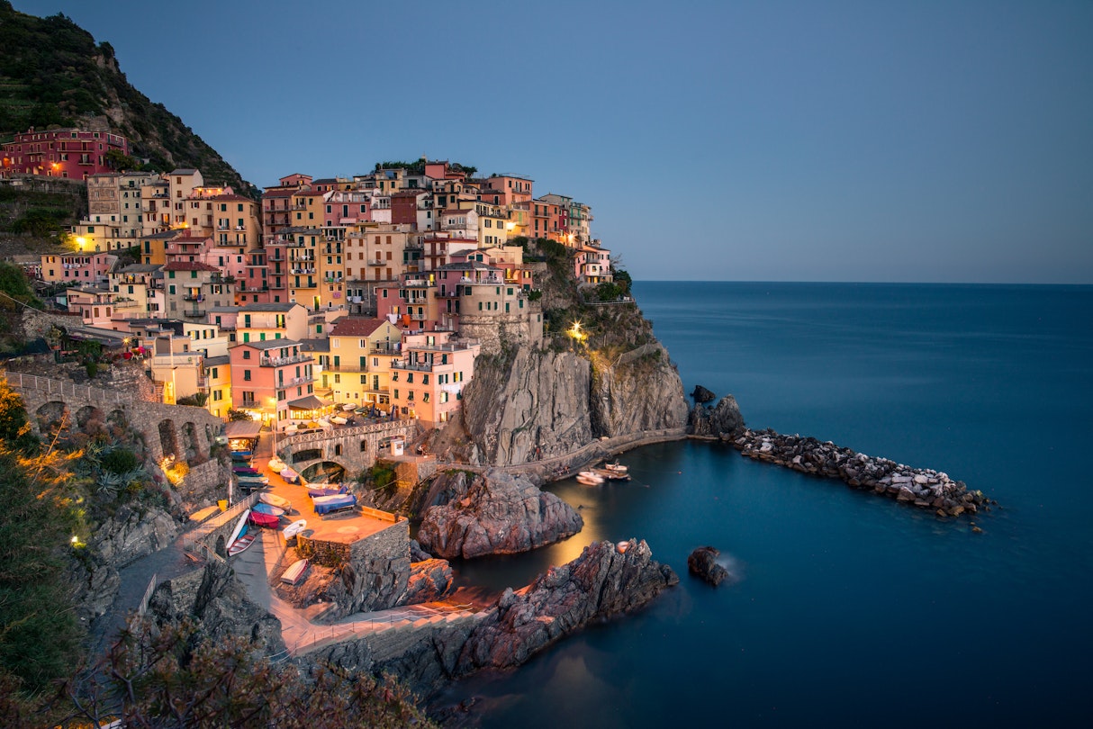 Village of Manarola in Cinque Terre, Italy.