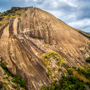 Mbuluzi, Swaziland- Famous Swazi landmark "Sibebe Rock", is the largest exposed granite pluton in the world and the world's second largest rock.