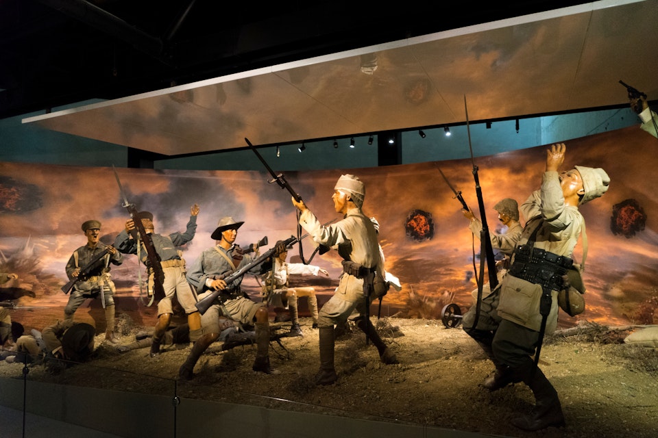 1 Aug 2017 A war scene from the Battle of Gallipoli in Canakkale legend promotion center. Gallipoli, Turkey; Shutterstock ID 1023708967; Your name (First / Last): Lauren Vastine; GL account no.: 65050; Netsuite department name: Online Editorial; Full Product or Project name including edition: BiA Imagery