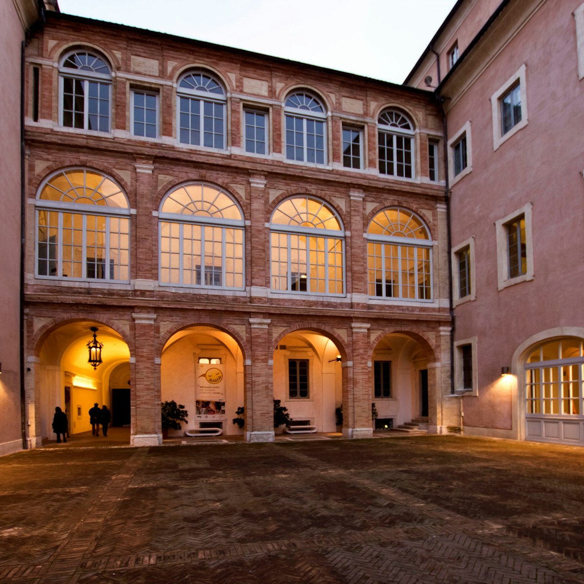 Courtyard Buonaccorsi Palace Macerata Marche Italy Europe. (Photo by: MauroFlamini/REDA&CO/Universal Images Group via Getty Images)
