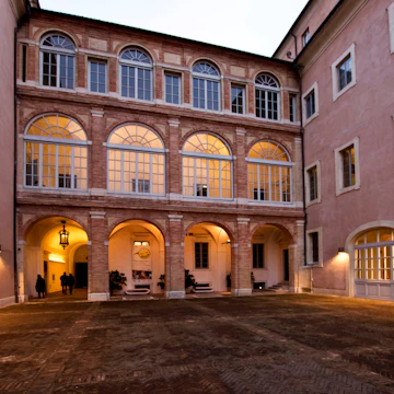 Courtyard Buonaccorsi Palace Macerata Marche Italy Europe. (Photo by: MauroFlamini/REDA&CO/Universal Images Group via Getty Images)