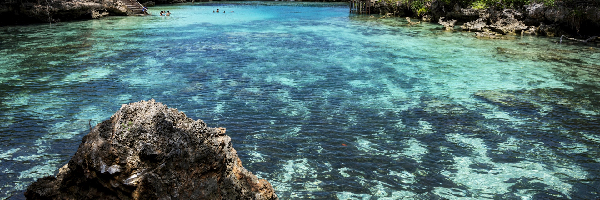 Sumba is an undeveloped island in eastern Indonesia.  Larger than Bali but less than a quarter of the population.  It is an island rich in culture with many people living a subsistence lifestyle.  Weekuri Lake is a natural formation connected to the ocean.  It is popular with tourists and locals.