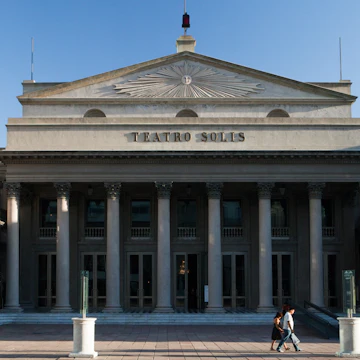 (GERMANY OUT) Teatro Solis (Solis Theatre), Uruguay's oldest theatre, built in 1856, located in Plaza Independencia. (Photo by Rolf Schulten/ullstein bild via Getty Images)