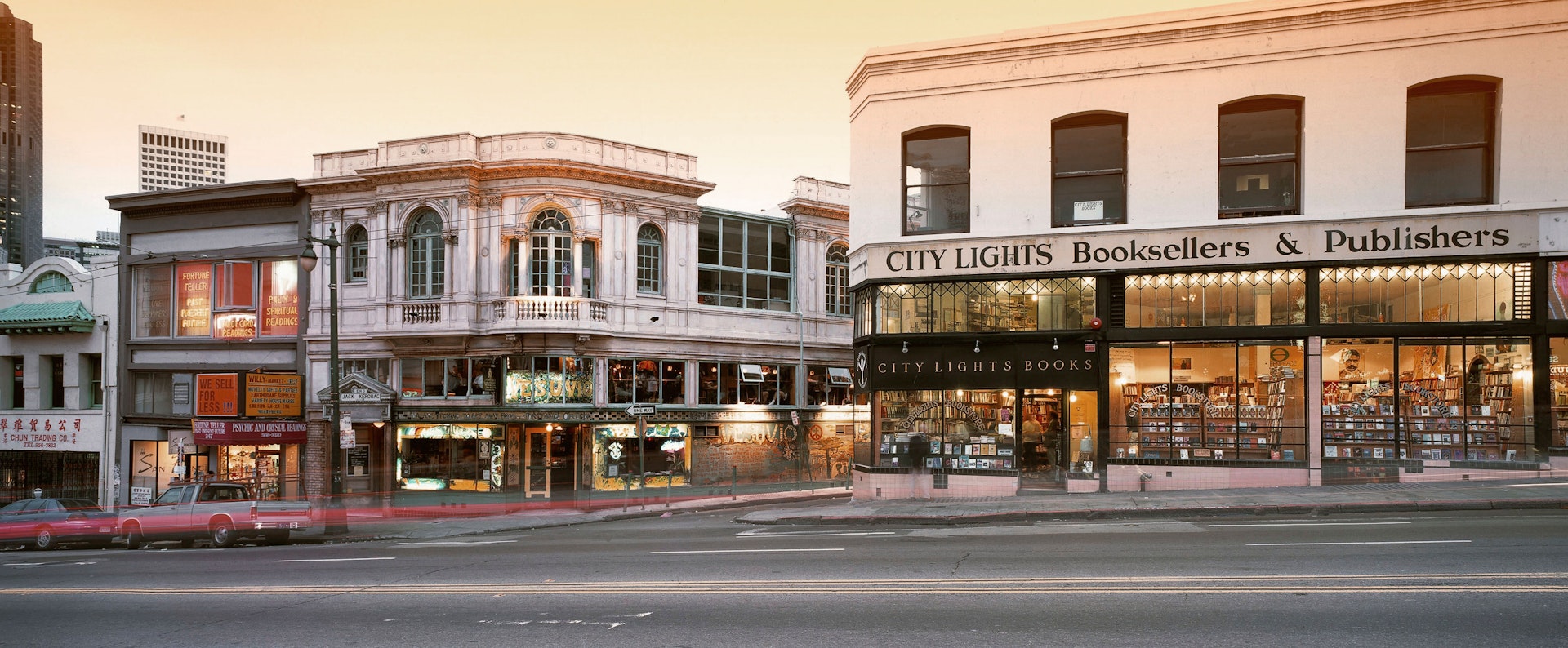 USA CA San Francisco City Lights bookstore. Image shot 2014. Exact date unknown.