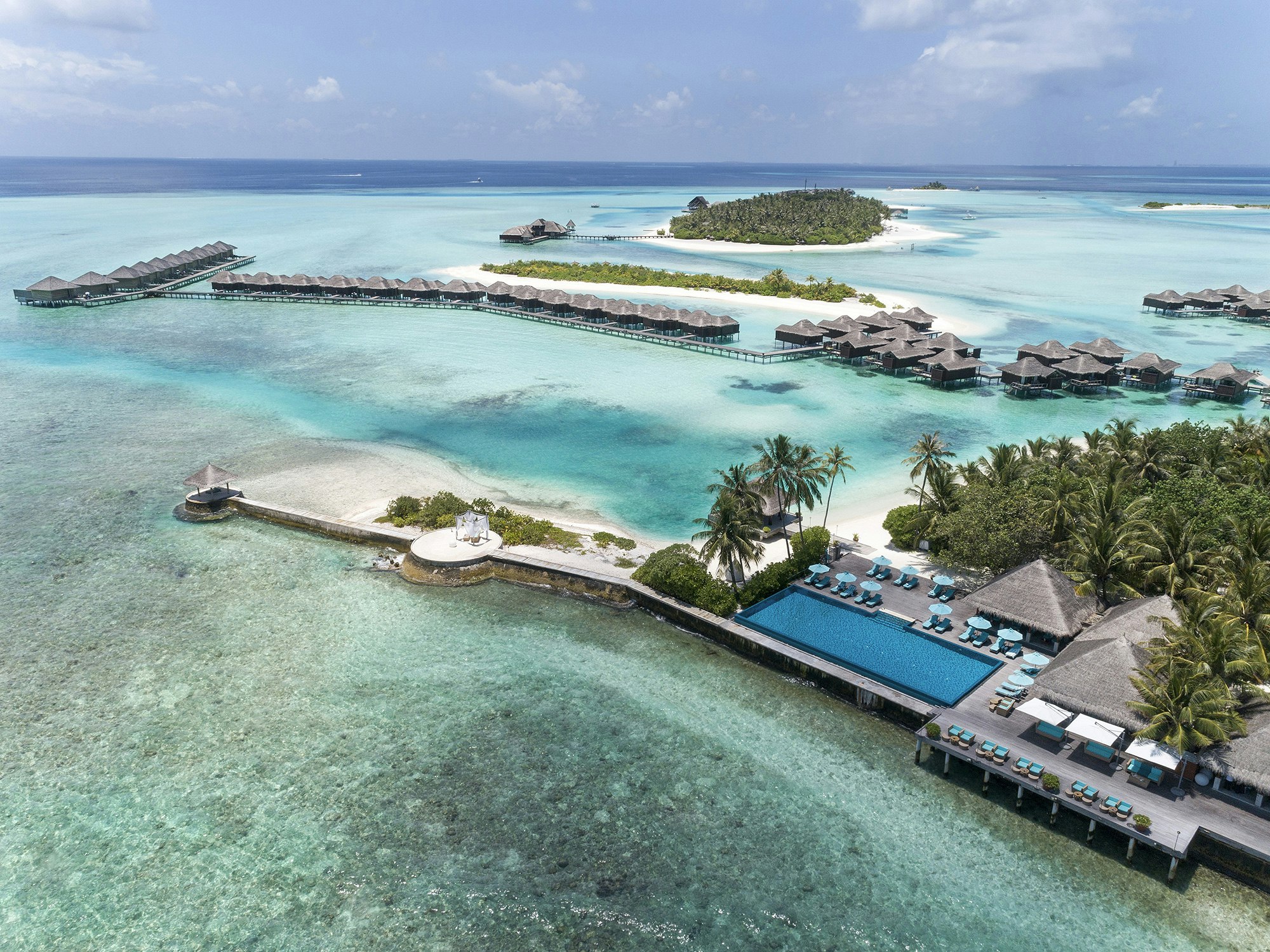 Aerial view of Anantara Veli Maldives Resort