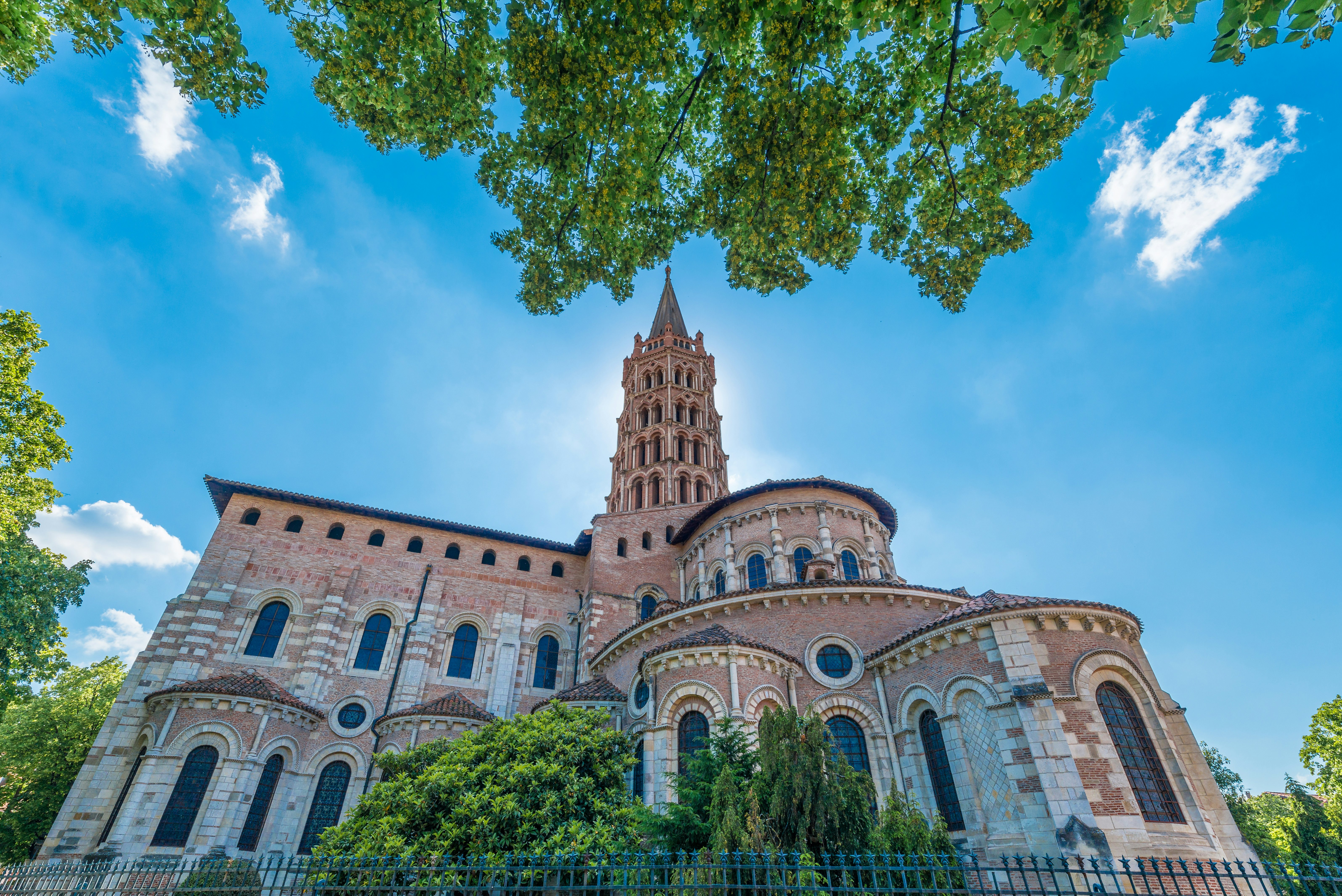 The Basilica of St. Sernin, built in Romanesque style between 1080 and 1120 in Toulouse, Haute-Garonne, Midi Pyrenees, southern France.