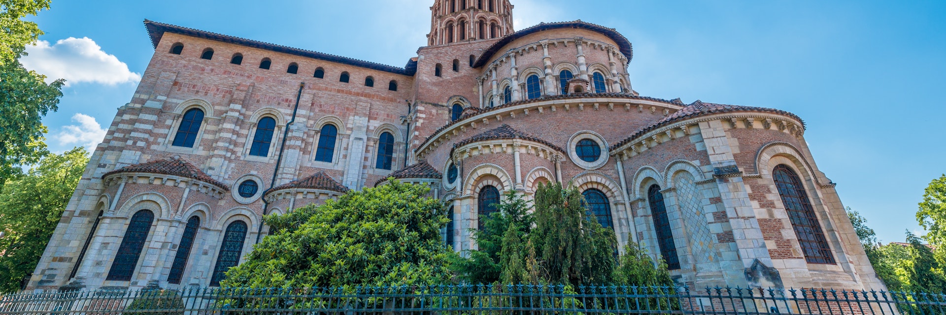 The Basilica of St. Sernin, built in Romanesque style between 1080 and 1120 in Toulouse, Haute-Garonne, Midi Pyrenees, southern France.