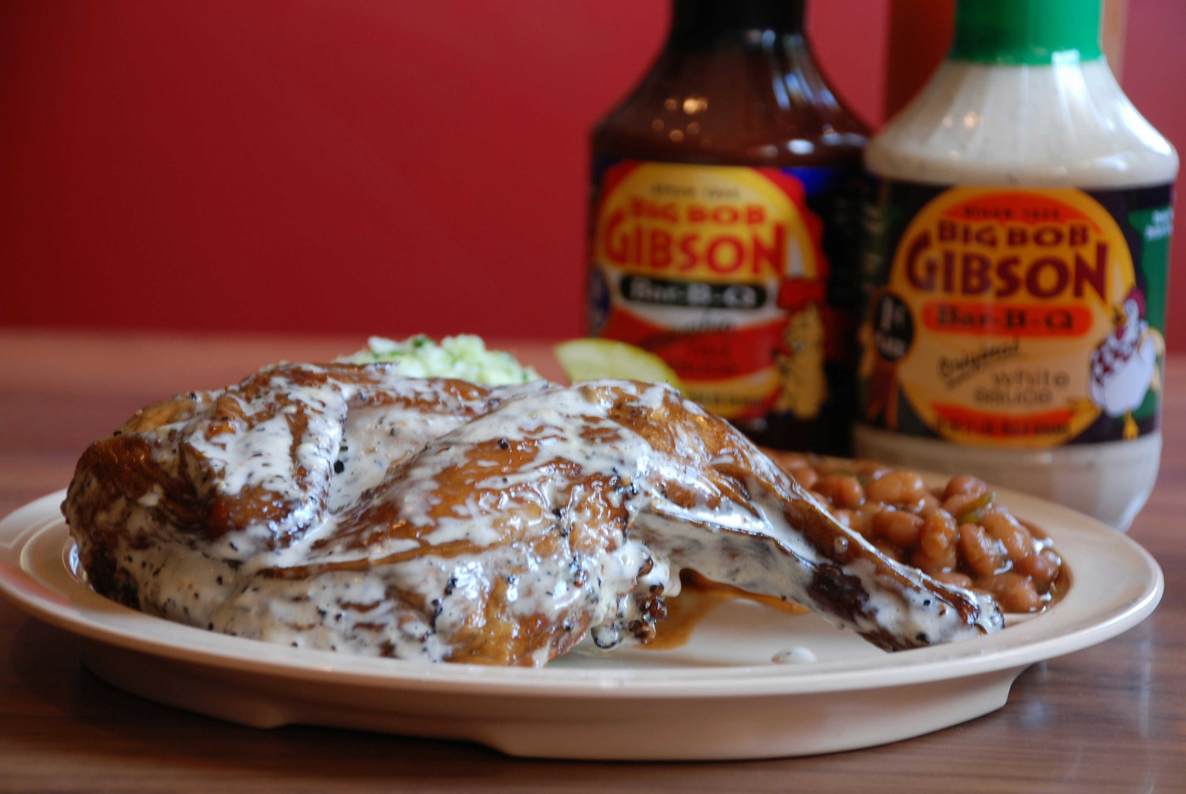 Big Bob Gibson white sauce chicken