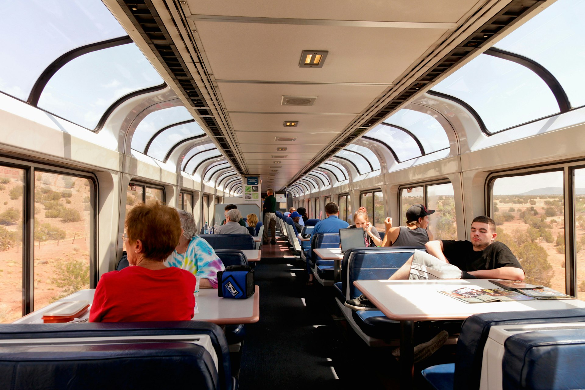 Las Vegas, New Mexico, United States.  Train ride on the Amtrak Southwest Super Chief