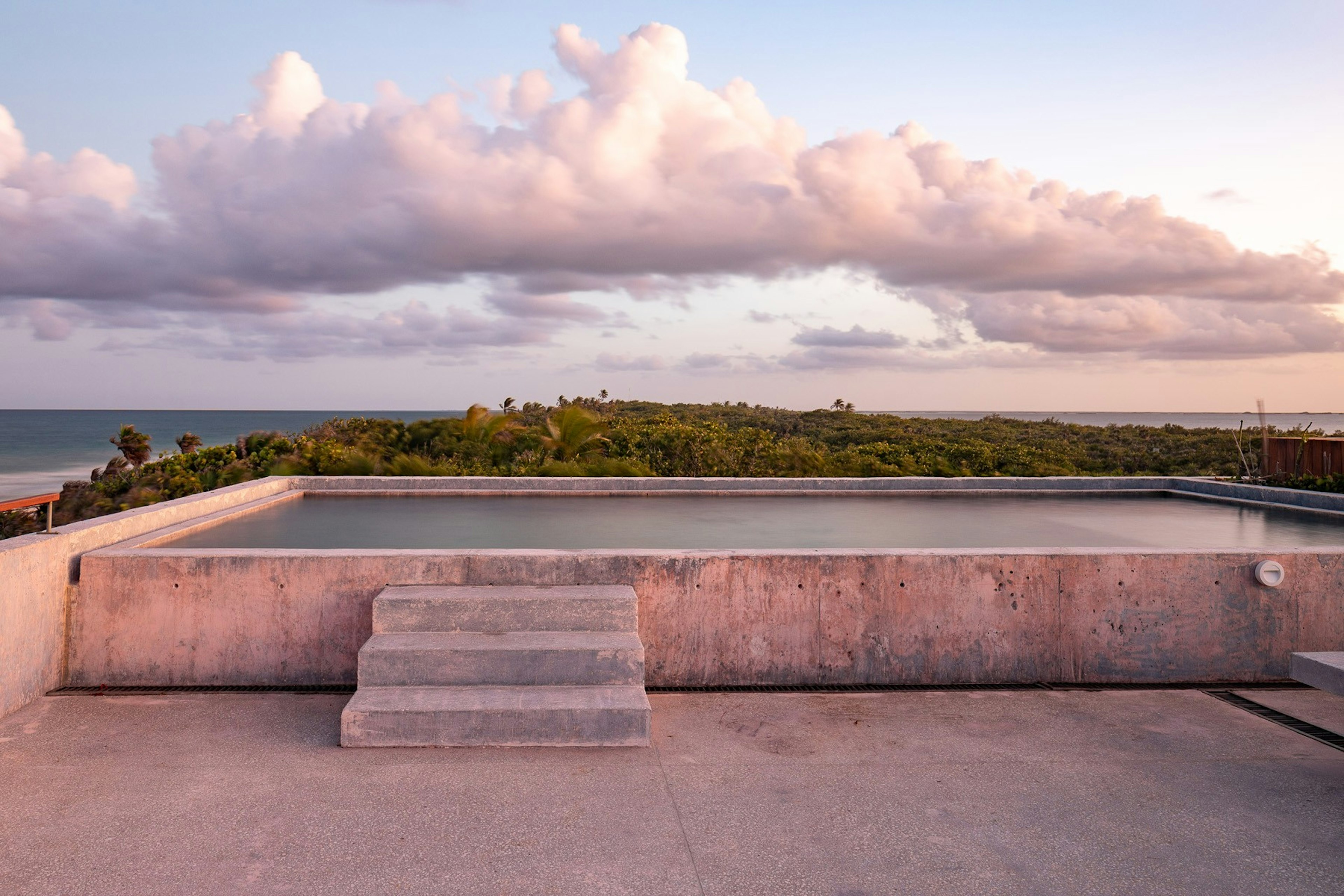 The rooftop pool at Casa Bautista in Tulum, Mexico