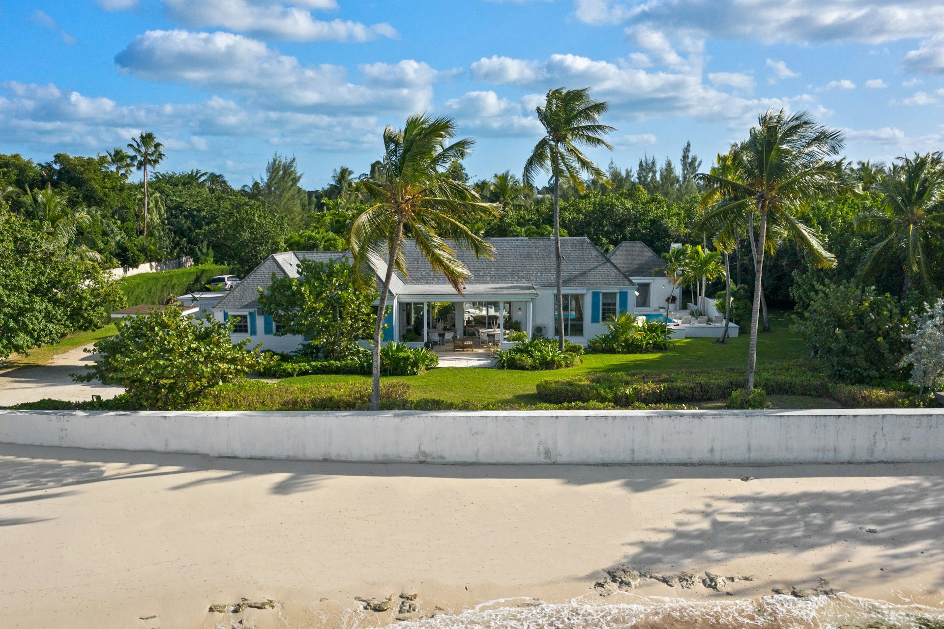 The exterior of Casurina Beach in the Bahamas