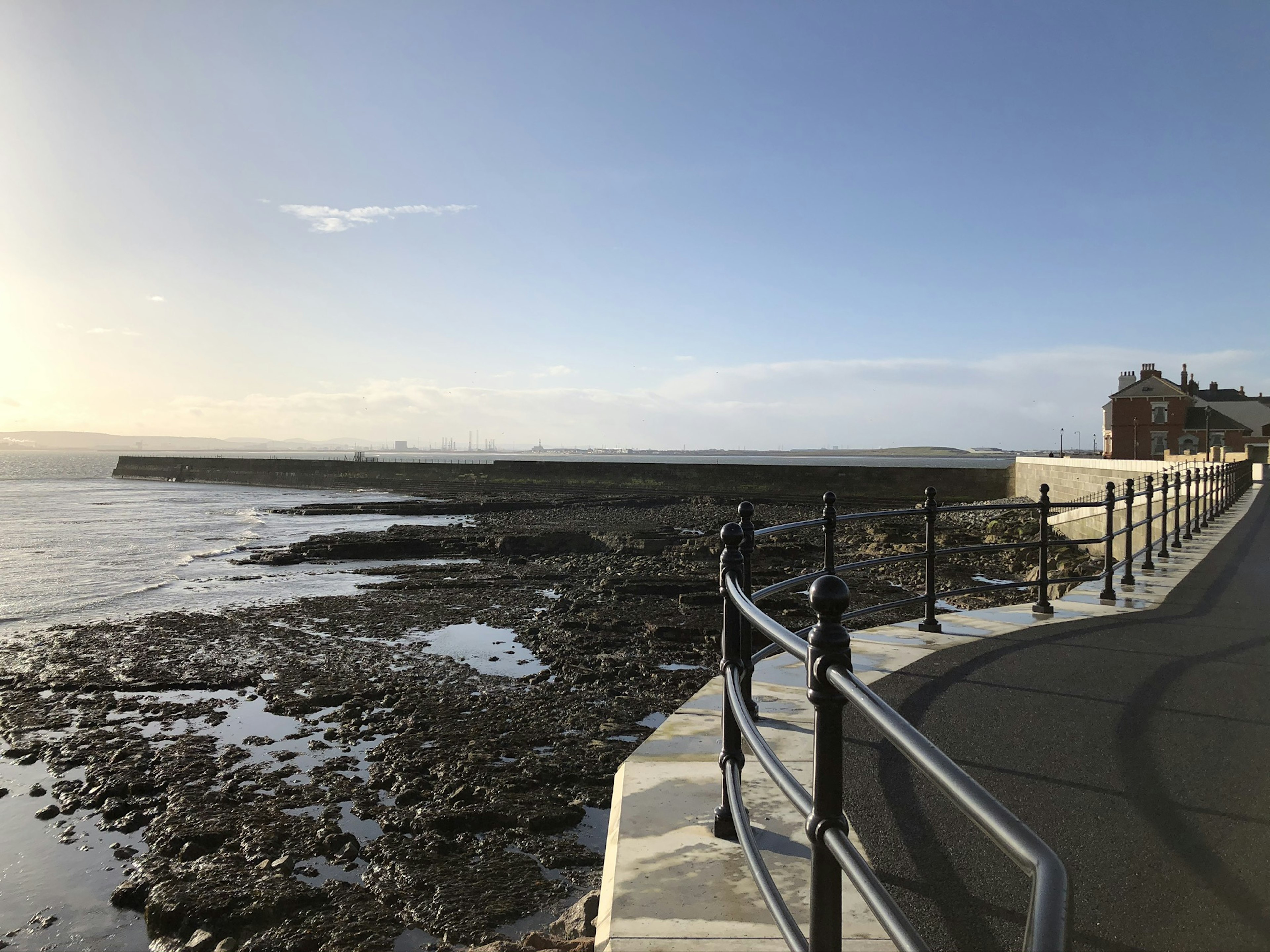 A headland and rocky coast