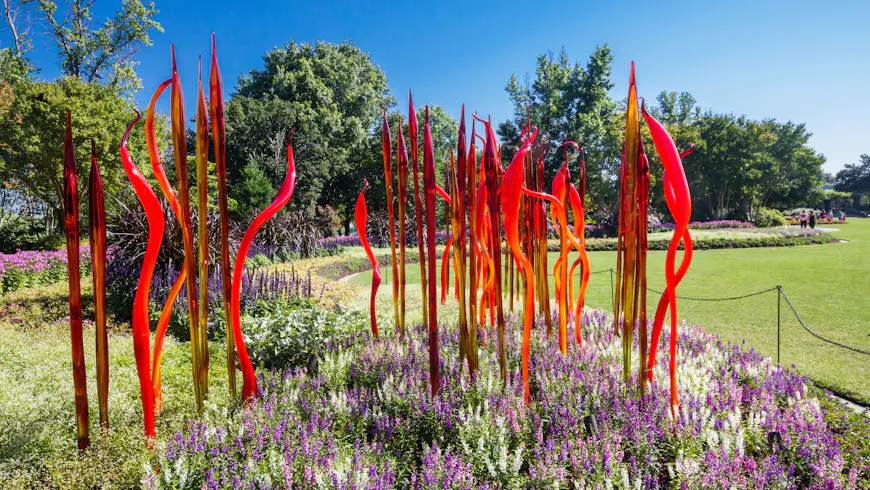 Dale Chihuly at the Dallas Arboretum, Dallas, USA,