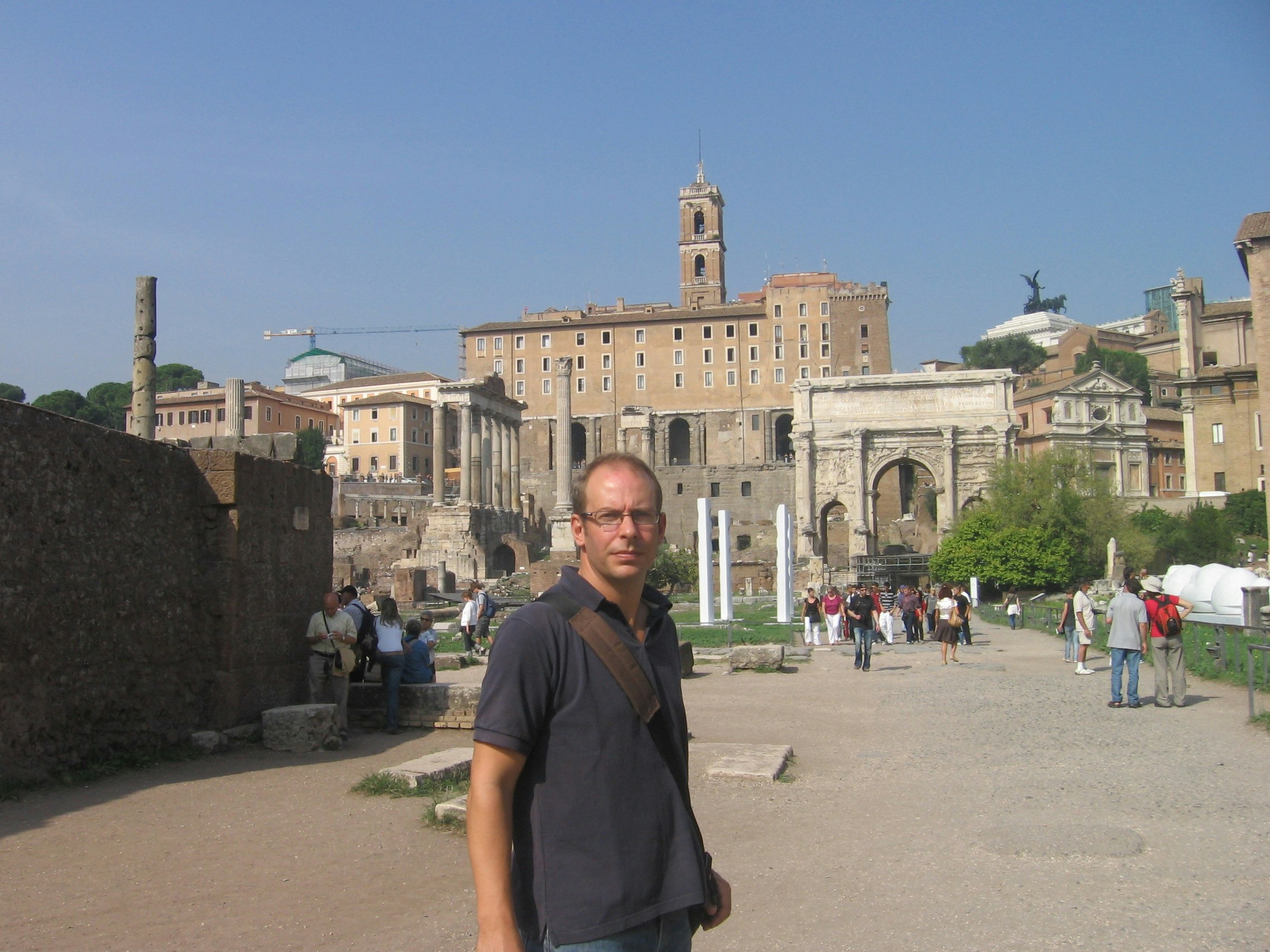 DGarwood at Roman Forum, Rome.JPG