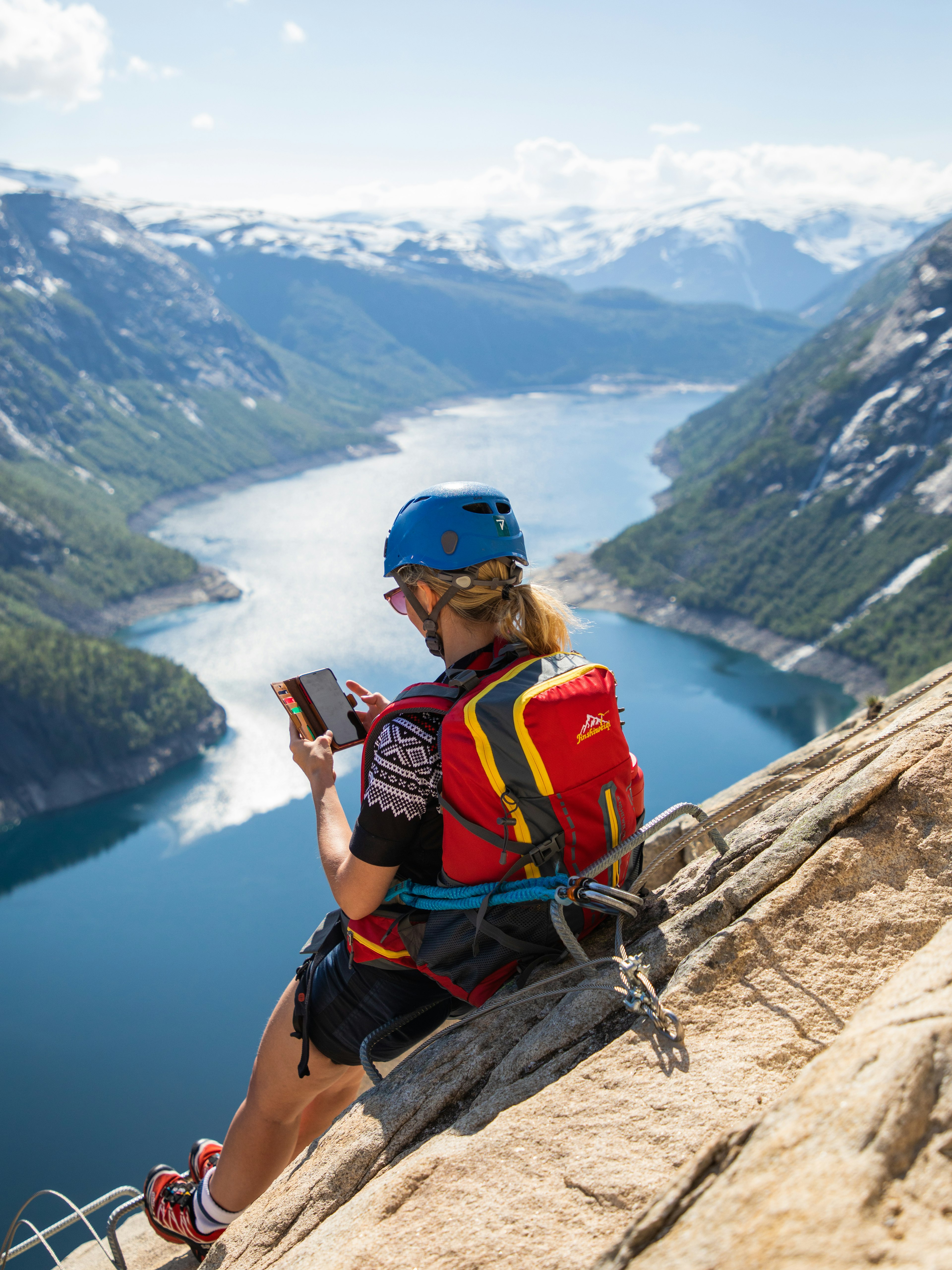 Abseiling in Norway