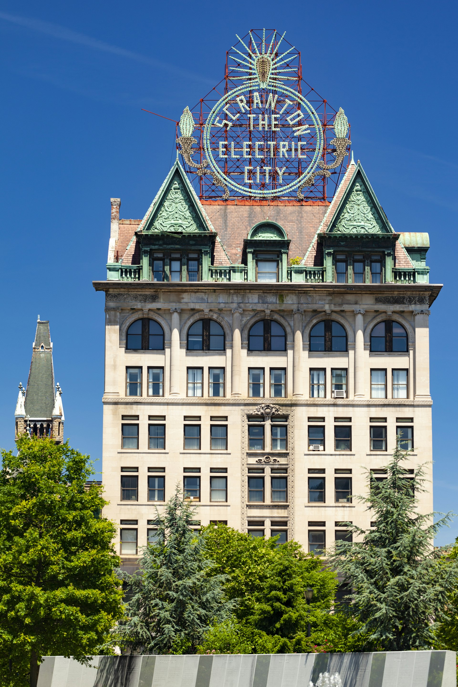 Exterior of the Electric Building in Scranton, Pennsylvania 